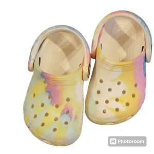Crocs Toddler Pastel Tie Dye  Classic Clog Size C 4